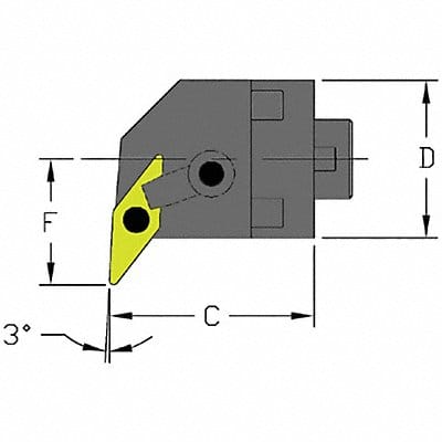 Indexable Cutting Head VNMG 2-1/4