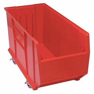 D5572 Mobile Bin Red Polypropylene 17 1/2 in