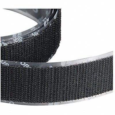 Reclosable Fastener Strap Roll Black