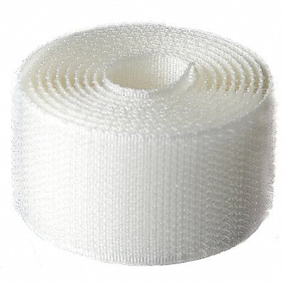 Reclosable Fastener Strap Roll White