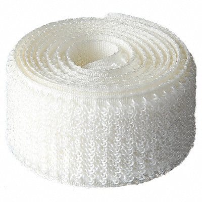 Reclosable Fastener Strap Roll White