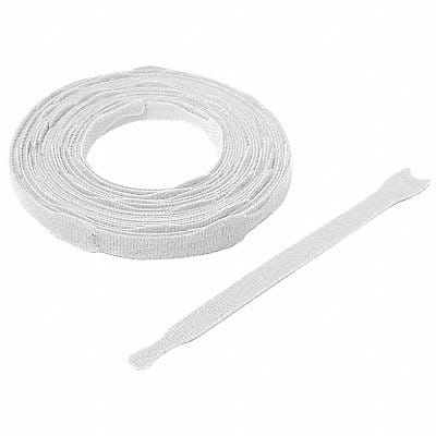 Hook-and-Loop Cable Tie 8 in White PK900