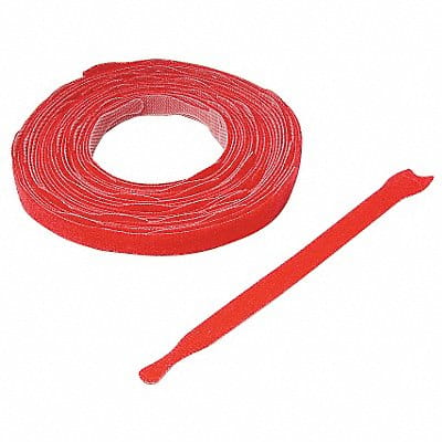 Hook-and-Loop Cable Tie 8 in Red PK900