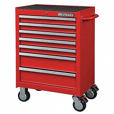 Rolling Tool Cabinet Red Heavy Duty