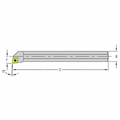 Indexable Boring Bar 0.3400 Heavy Metal