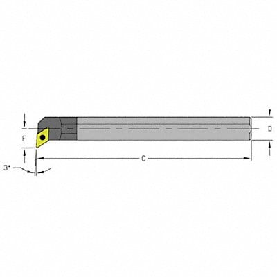 Indexable Boring Bar 1.0500 Carbide