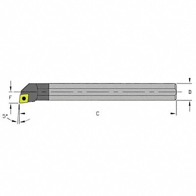 Indexable Boring Bar 1.7300 Carbide