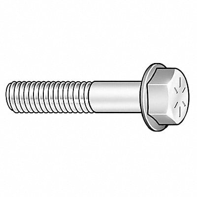 Flange Bolts Fastener L 2 1/2 in PK25