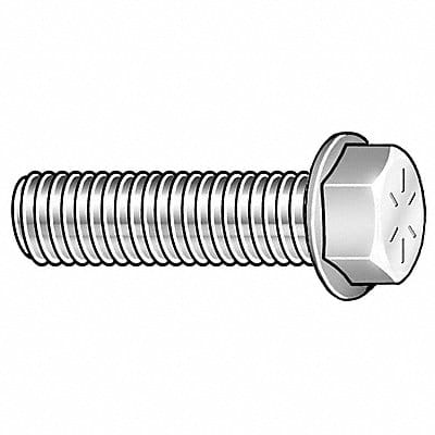 Flange Bolts Fastener L 1 3/4 in PK15