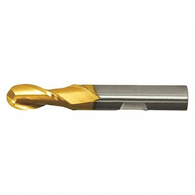 Ball End Mill Single End 7/16 HSS