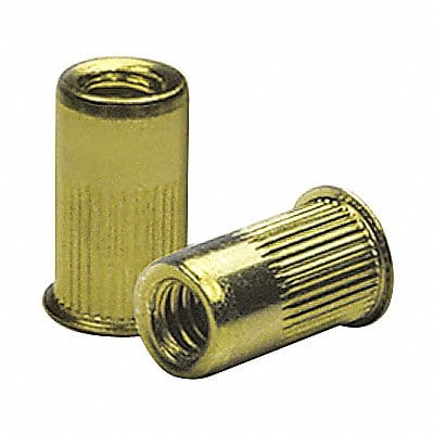 Rivet Nut Knurled Flanged Steel PK50