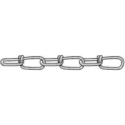 Chain Dbl Zinc Sz #2 115 Lb Load 100 Ft