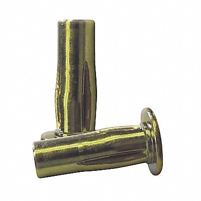 Rivet Nut Slotted Body Zinc Yellow PK10