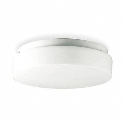 Rnd Mount 11in White Metal