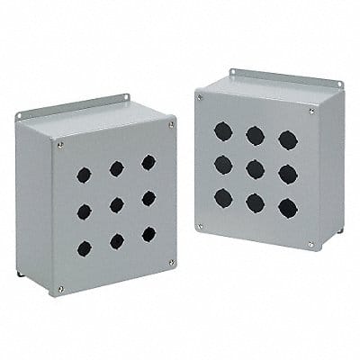 Pushbutton Enclosure 4.75 in D 4 Holes