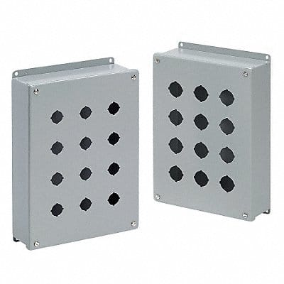 Pushbutton Enclosure 14.75 in H 6 Holes