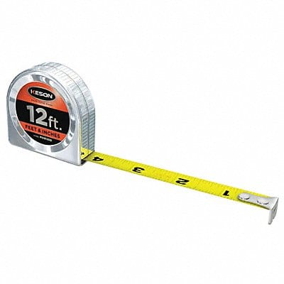 Tape Measure 5/8 In x 12 ft Silver In/Ft