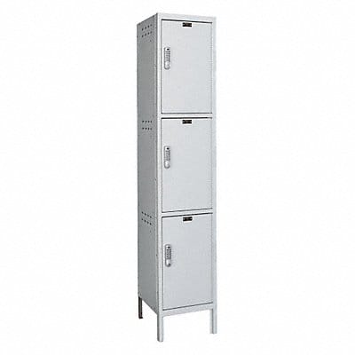 Locker 4x1Lckrs Lt Gry 78 x15 x18