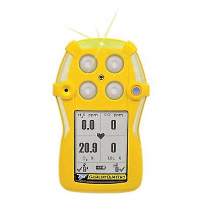 Repl Gas Detector Front Enclosure Yellow