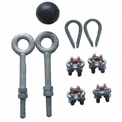 Festoon Hardware Kit 1/4 In Wire Rope