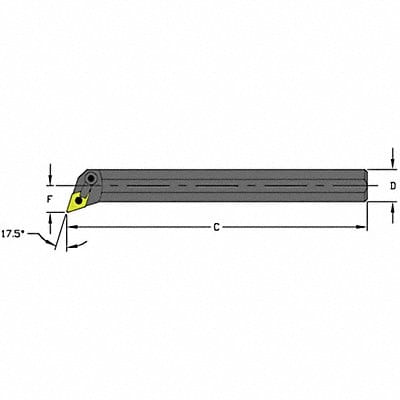 Indexable Boring Bar 1.9600 HSS