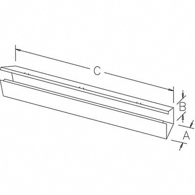 Lay-In Wireway 10 ft 4inWx4inH Steel