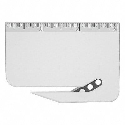 Letter Opener Plastic 3 in White