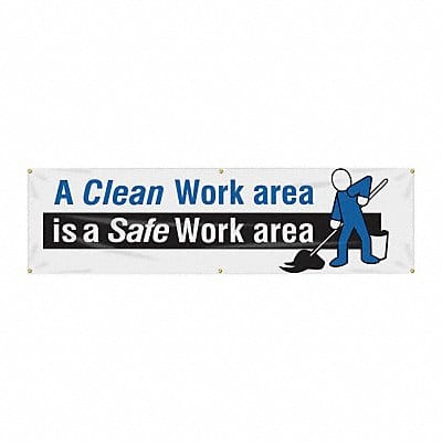 Safety Banner 28in x 96in Poly Sheeting