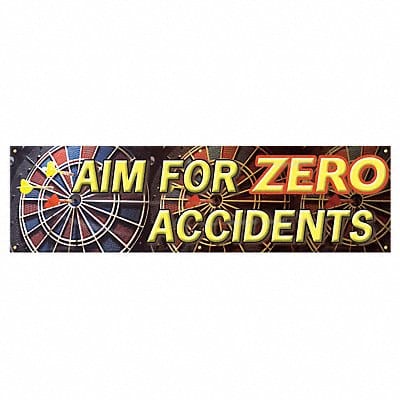 Safety Banner 28in x 96in Poly Sheeting