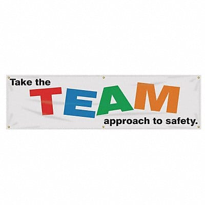 Safety Banner 28in x 96in Poly Sheeting