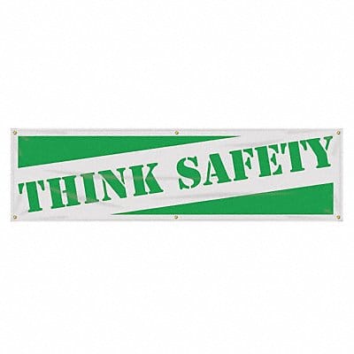 Safety Banner 28in x 96in Poly Sheeting