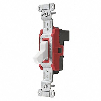 Wall Switch White 20 A Back Single Pole