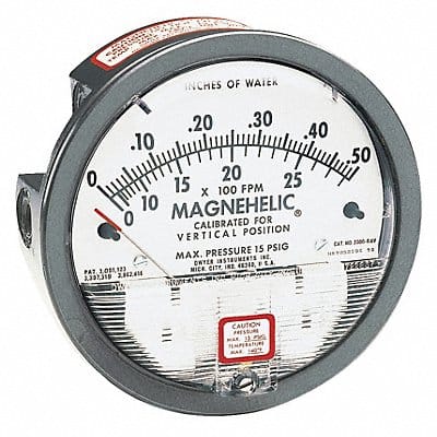 K4579 Pressure Gauge 0 to 2 WC