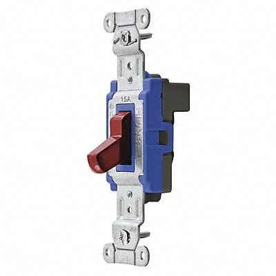 Wall Switch Red 15 A Back Single Pole