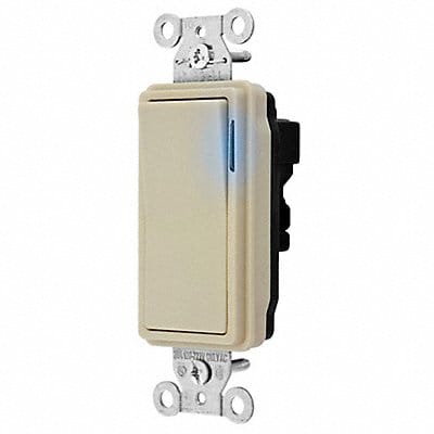 Illuminated Wall Switch 3-Way 20A Ivory