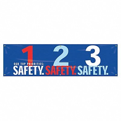 Safety Banner 28in x 96in Poly Sheeting