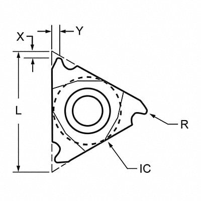 Threading Insert 3JIRA Triangle