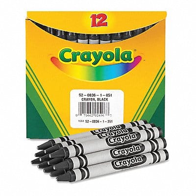 Crayons Bulk Black 12