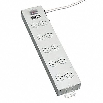 PDU 120V 10 Outlet 15 ft White