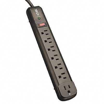 Surge Protector Strip 7 Outlet Blk