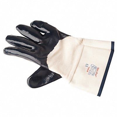 Coated Gloves Navy White 8 PR