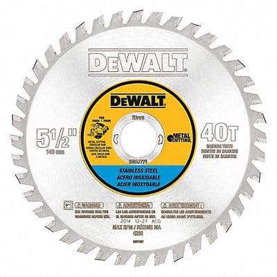 Circular Saw Blade 5 1/2 in 40 Teeth