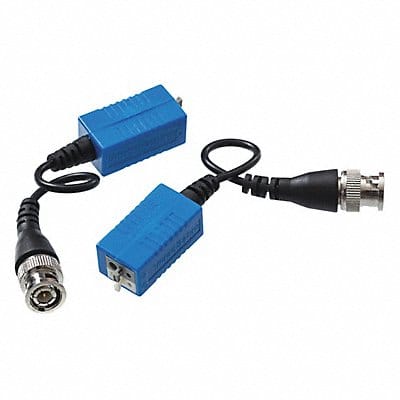 Video Balun w/BNC Pigtail Blue PK2