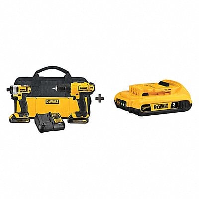 Cordless Combination Kit 2 Tools 20V DC