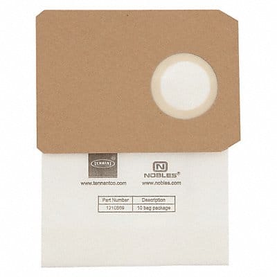 Paper Filter Bag 6 in L Beige PK10