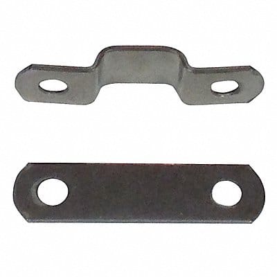 Tube Clamp Two-Hole w/Backplate SS PK25