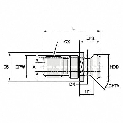 Retention Knob 18.80mm M16