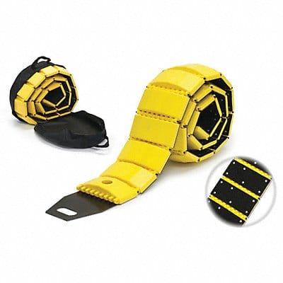 Portable Speed Bump 120In Yellow Plastic