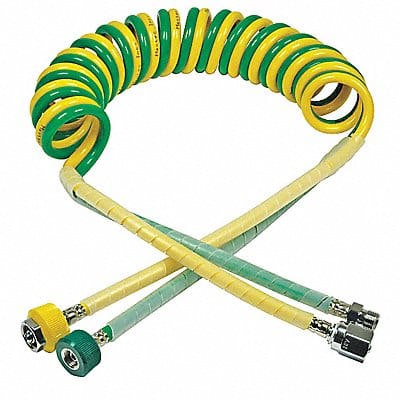 Dual Coil Hose 6ft Barb Shrader Air Con