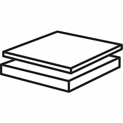 K5799 PlstcSheet PTFE 12 x12 0.1875 T Wht Opq